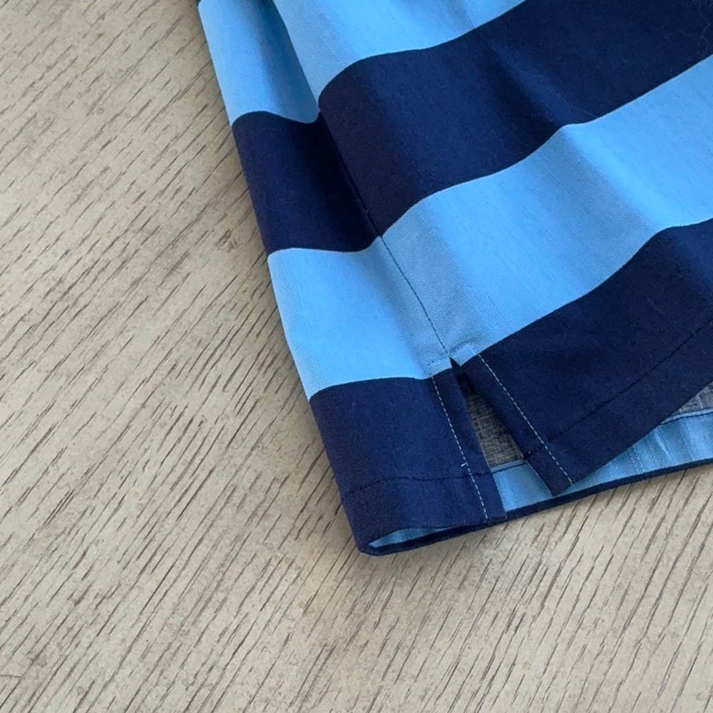 Sail to Sable Navy and Light Blue Striped Sleeveless Dress - Picture 5 of 10